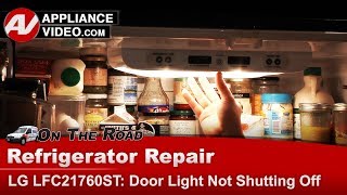 LG Refrigerator Repair - Light Will Not Turn Off - PCB Main