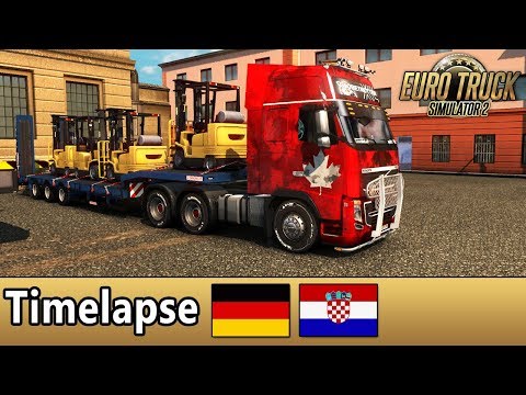 ETS2 Timelapse von Dresden nach Zagreb - Dashcam Zeitraffer - ETS2 ProMods 2.27