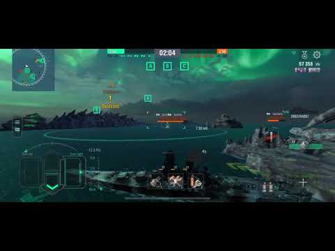 World Of Warships Blitz - Yamato 115k dmg (never give up!)