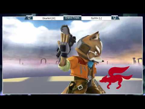 Smash 4: NHSSBV - Skarfelt (Fox) Vs Sp00n (Sheik) - Grand Finals