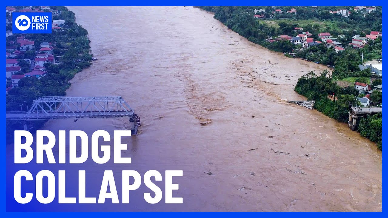 Bridge Collapses In Vietnam Following Typhoon Yagi | 10 News First