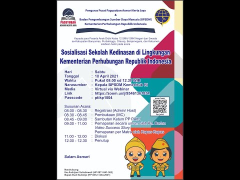 Sosialisasi Sekolah Kedinasan di Lingkungan Kementerian Perhubungan RI