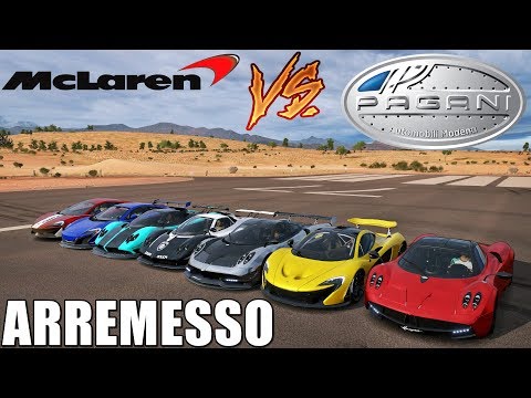 ARREMESSO DE CARROS - PAGANI VS MCLAREN - FORZA HORIZON 3 - GAMEPLAY