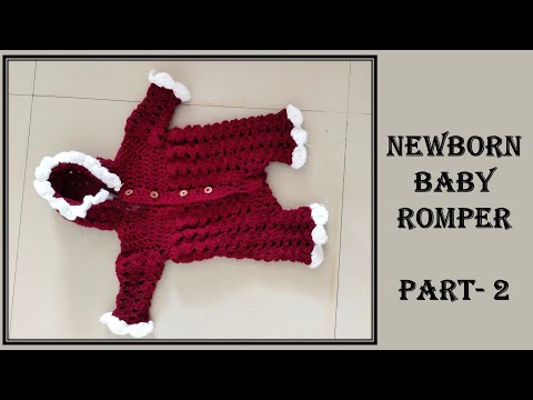Crochet Newborn Baby Romper Tutorial Part 2- we are going to crochet the legs of the baby romper