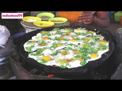 Queen Of Fried Eggs  - Amazing fried eggs prepared by Indian street food vendor