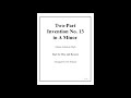 Two-Part Invention No. 13 in A Minor (Duet for Oboe and Bassoon)