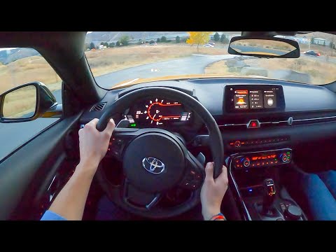 2021 Toyota GR Supra 3.0 - POV Night Drive (Binaural Audio)
