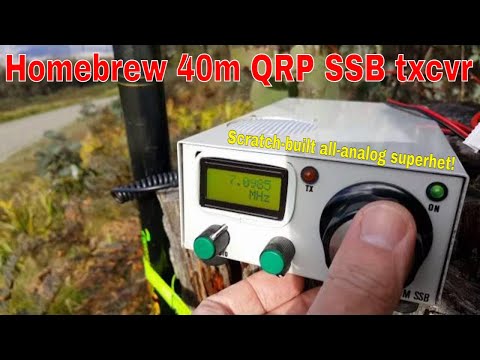 VK3HN: QRP homebrew 40 meter SSB portable at Mt Strickland VK3/VN-030