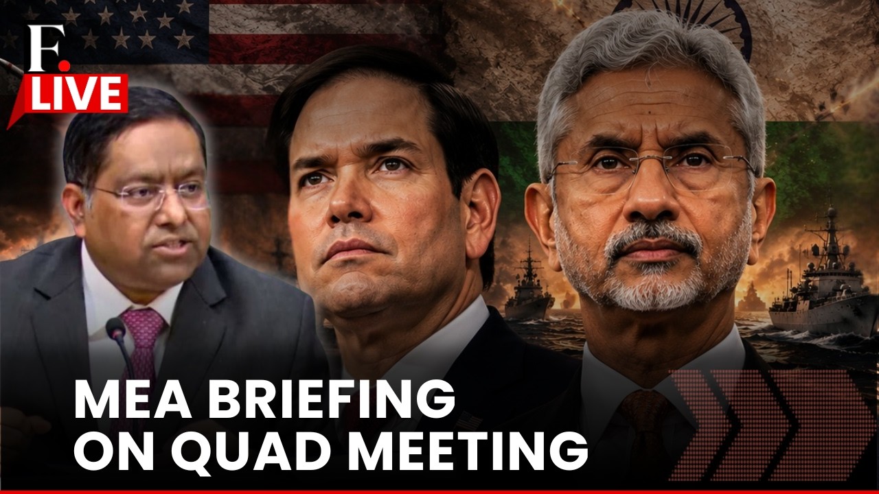 MEA Briefing LIVE: Special briefing by MEA on Quad Foreign Ministers’ Meeting