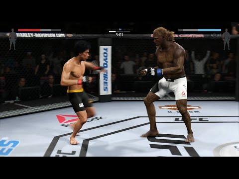 Bruce Lee vs. Titan Atlas jumbo EA sports UFC 2 KO Knockout Part 2