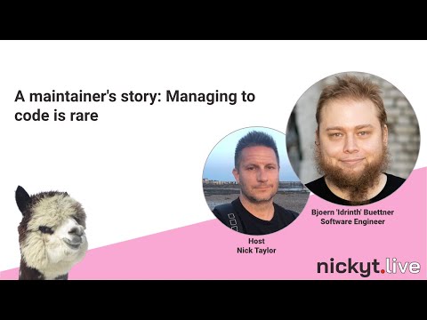 A maintainer's story: Managing to code is rare