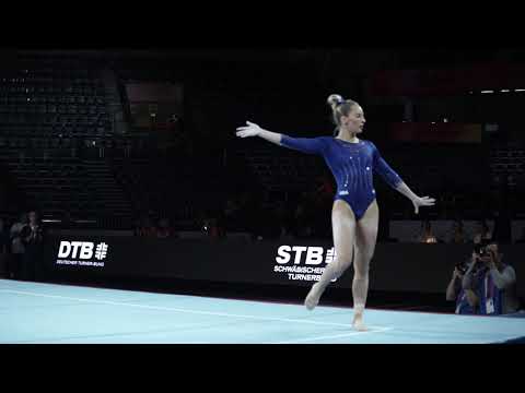 MyKayla Skinner USA FX podium training   2019 World Championships in Stuttgart