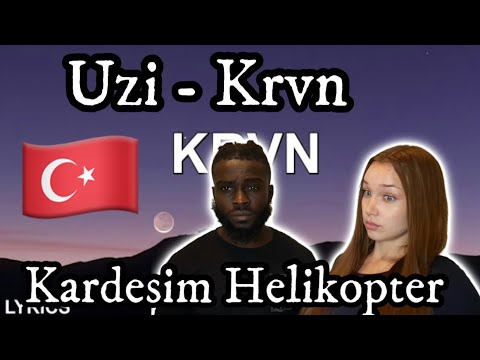 Americans Reacts To Turkish Music 🇹🇷 Uzi - Krvn (Sözleri/Lyrics) Kardesim Helikopter