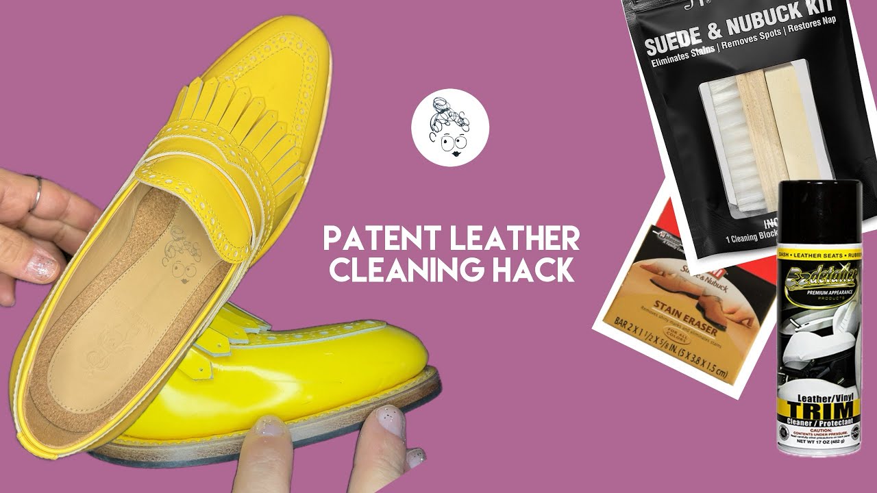 Patent Leather Cleaning Hack #leathercare #resellingbusiness 