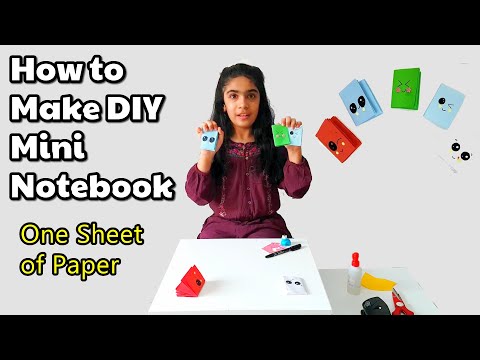How to Make DIY Mini Notebooks One Sheet of Paper | Kids activities +fun learning | Kids Explorer