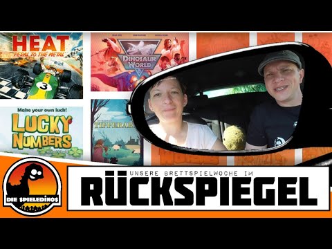 Unsere Brettspielwoche im Rückspiegel #18 HEAT : Tipperary : Dinosaur World : Lucky Numbers uvm.