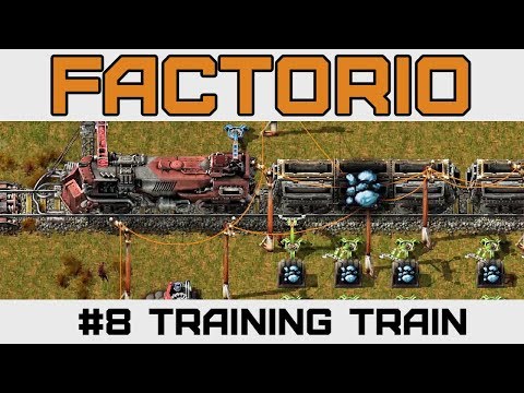 MY FIRST TRAIN! - Let's Play Factorio - Version 0.15 - Ep 8