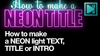 How to create neon light text effect in VSDC (for FREE)