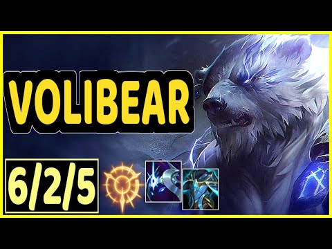 VOLIBEAR VS KAYLE - 6/2/5 KDA TOP GAMEPLAY DIAMOND I