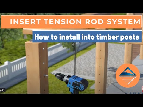 How To Install Wire Balustrade - Insert Tension Rod System