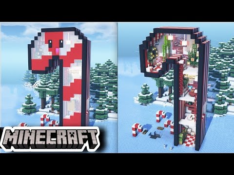 EPIC Christmas Candy Cane House Build 😱 | Minecraft Holiday Home