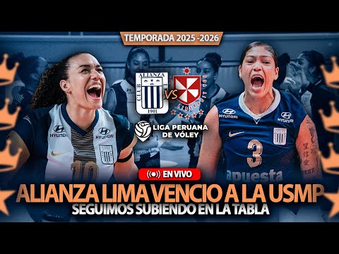 ALIANZA LIMA LOGRA VENCER A LA USMP EN GRAN PARTIDO💥EN VIVO💥LIGA PERUANA DE VOLEY 2025-2026💥