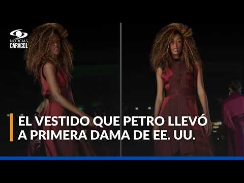 Diseñadora de comunidad nariñense creó vestido entregado a primera dama de Estados Unidos