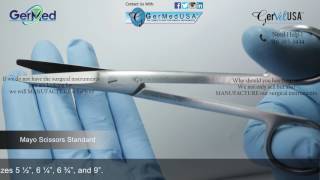 Mayo Dissecting Scissors - Standard Stainless Steel - Veterinary Surgical Equipment