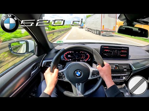 2022 BMW 520d xDrive Touring | 190Ps | Top Speed Drive on German Autobahn