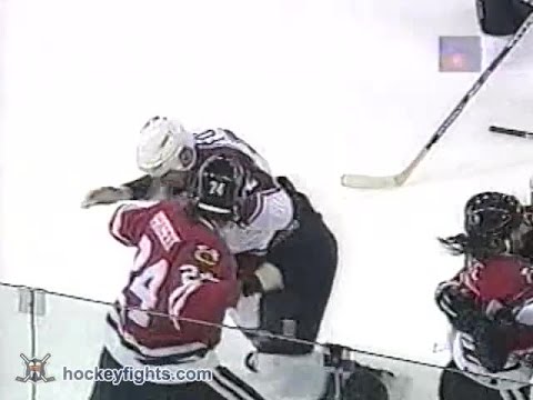 Bob Probert vs Adam Foote Apr 16, 1997
