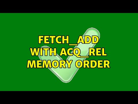fetch_add with acq_rel memory order (2 Solutions!!)