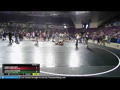105 Lbs Round 3 - Donovan Mckee, Gold Rush Wrestling Vs Liam Sanchez, Bennett Wrestling Club 0da4
