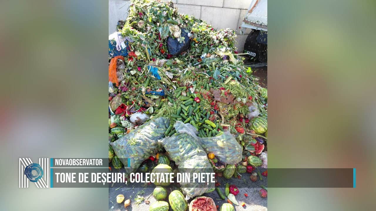 Tone de deșeuri, colectate din piețe