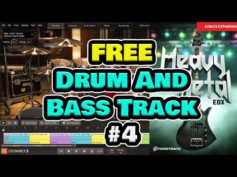 Free Drum and Bass Backing Track #4 Made of Steel 145 BPM