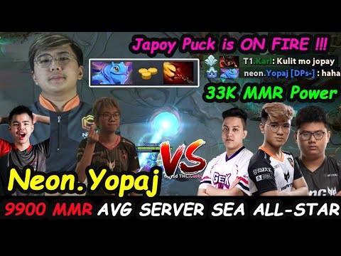 Japoy Puck Is ON FIRE ! 9900 MMR Avg Server SEA All-Star vs 33K Armel Karl Gabbi Dota 2 pro Gameplay