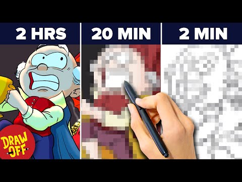 我們嘗試用2小時20分鐘和2分鐘畫出霍比特人--抽獎活動。 (We Try Drawing The Hobbit In 2 Hours, 20 Minutes & 2 Minutes • Draw-Off)