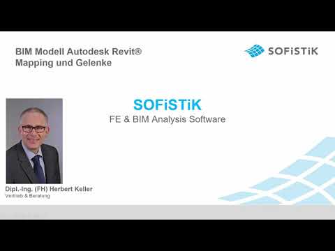 SOFiSTiK Tutorial Teil 4 - Statik in Revit Mapping und Gelenke