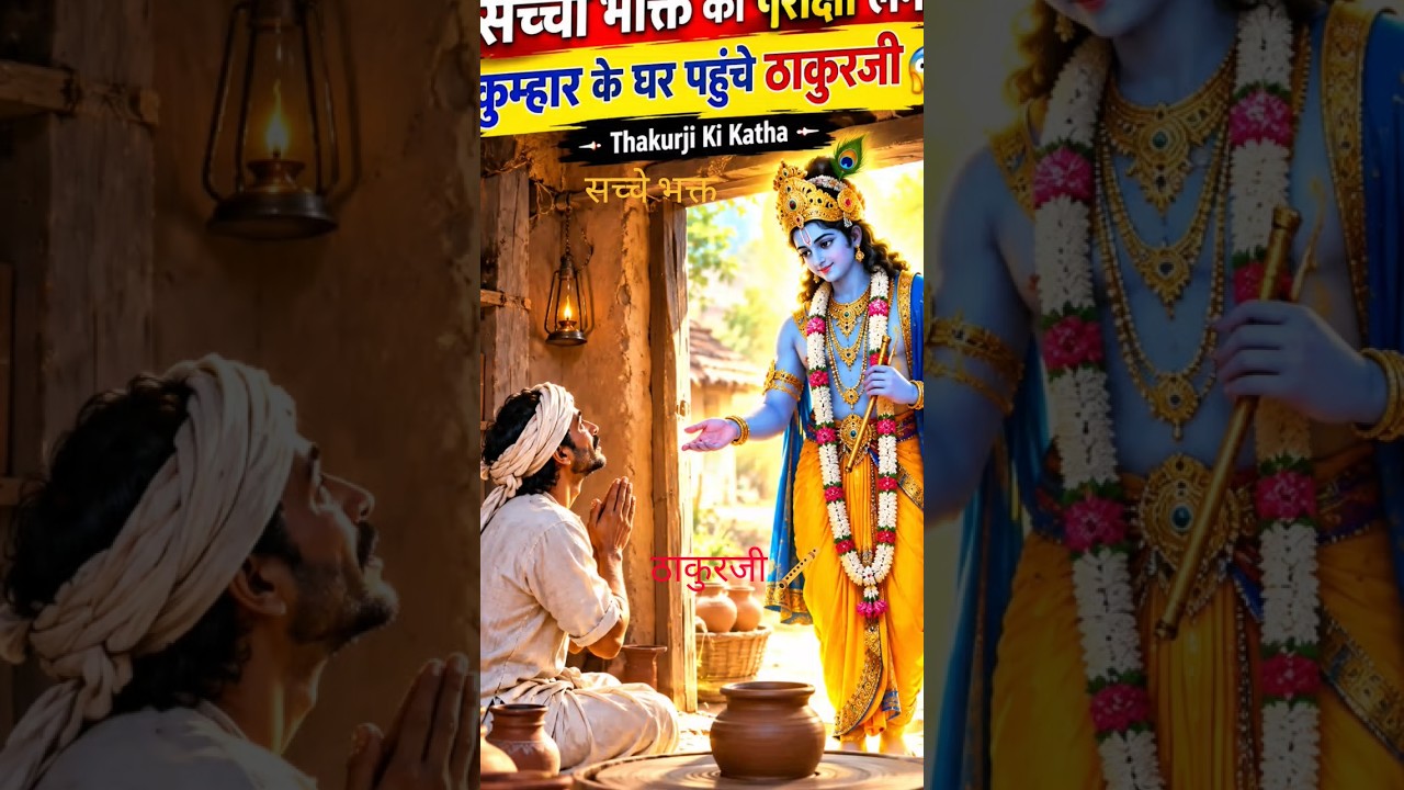 सच्ची भक्ति की परीक्षा लेने कुम्हार के घर पहुंचे ठाकुरजी 😱 | Thakurji Ki Katha | #shorts#ytshorts