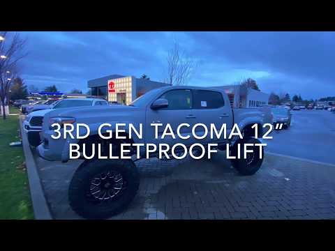 3rd gen Tacoma Bulletproof suspension stage 3 12” lift
