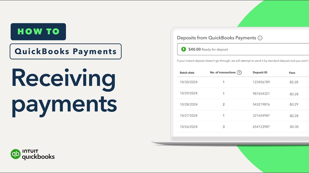 How to use QuickBooks Payments to receive payments