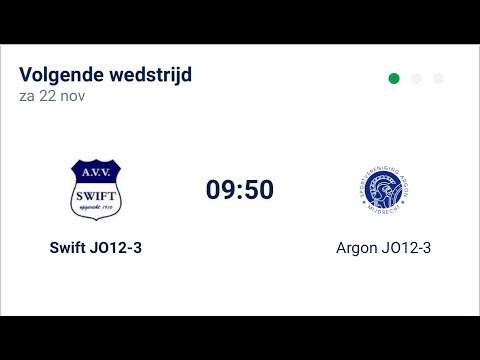 AVV Swift vs Argon 22 November 2025