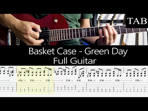 BASKET CASE - Green Day (Billie Joe Armstrong): FULL guitar cover + TAB