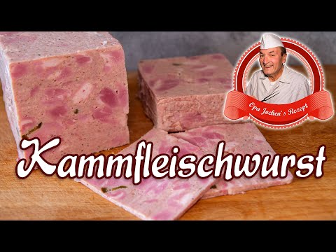 Kammfleischwurst mit Jalapeños selber machen - Opa Jochens Rezept