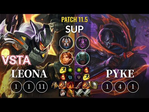 HLE Vsta Leona vs Pyke Sup - KR Patch 11.5