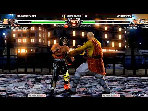 VF5FS Online Tourney #1 DaRockReaper (El Blaze) vs VFNumbers (Lei-Fei) [4K/60fps]