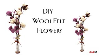 DIY Wool Felt Flowers 