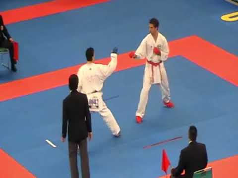 Margaritopoulos Spyridon GRE vs Cacheux Ludovic FRA 19th World Karate Championships Japan 2008