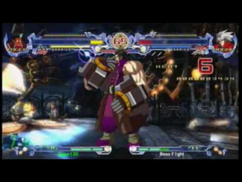 BlazBlue:  2v2 Dyne (Tager) / Chibi Death (Rachel)  vs Sileighy (Jin) / Boss f1ght  (Ragna)