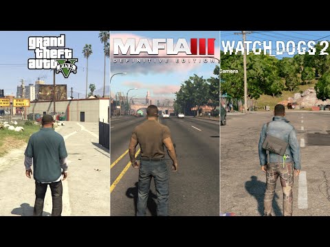 GTA 5 Vs Mafia III Definitive Edition Vs Watch Dogs 2 - Which One is Better ?