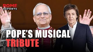 POPE Leo recalls Pipes of Peace by Paul McCartney
